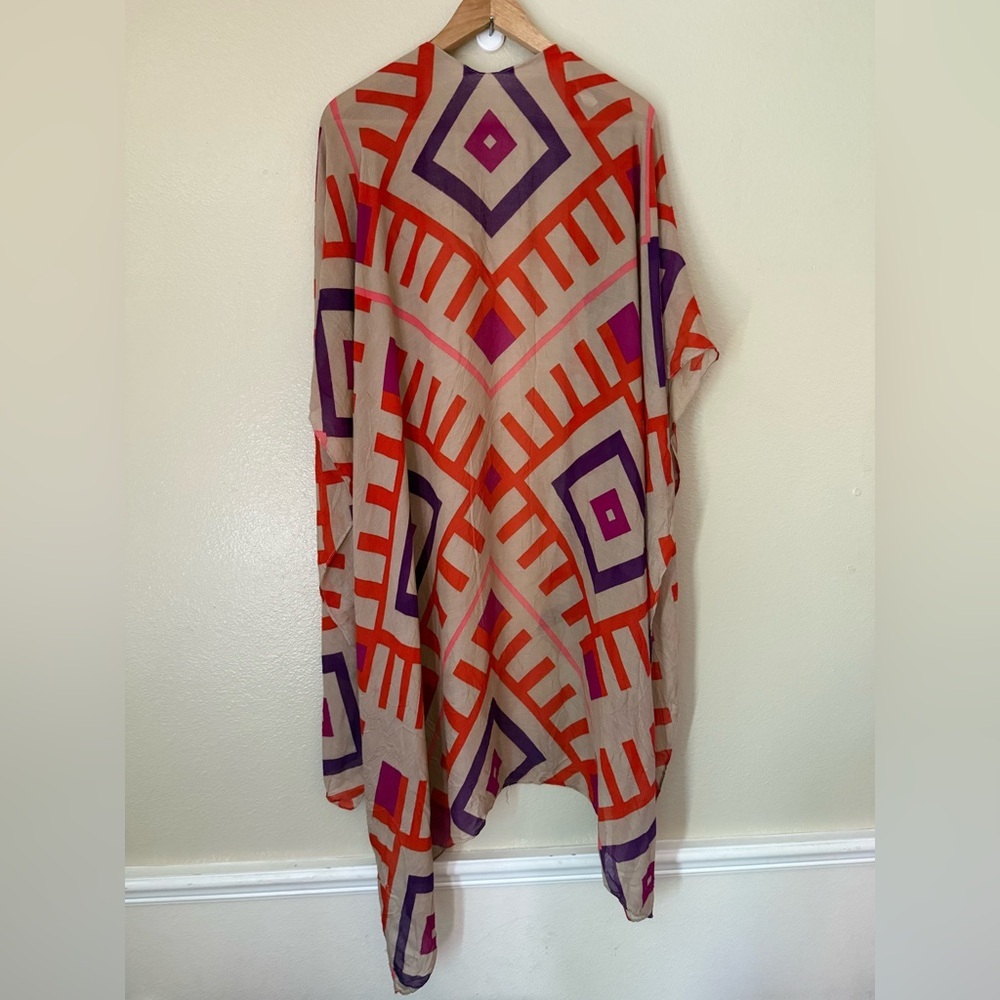 Michael Stars Ruana Striped Multi-use Scarf/Cover-Up - Picture 5 of 5